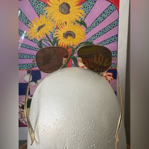 *Special Item* Ray-Ban Aviator Sunglasses with Amber Lenses
